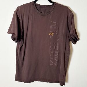 Arc’teryx Brown Logo T Shirt Short Sleeve Medium